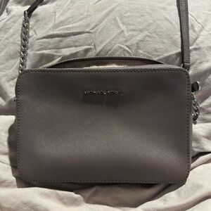 Michael Kors Taupe Jet Set Crossbody Bag